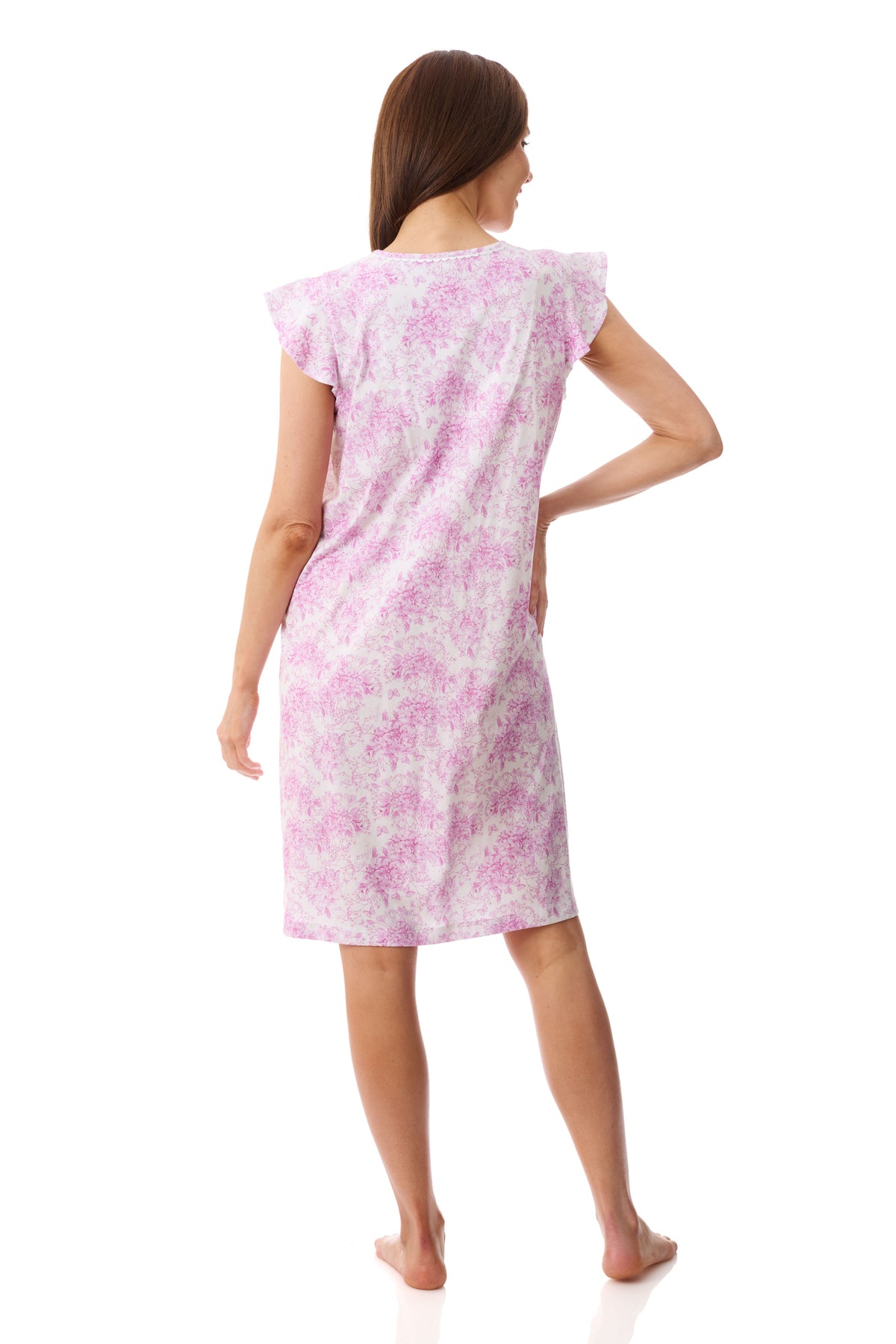 GIVONI - Milan Jersey Flutter Sleeve Short Nightie