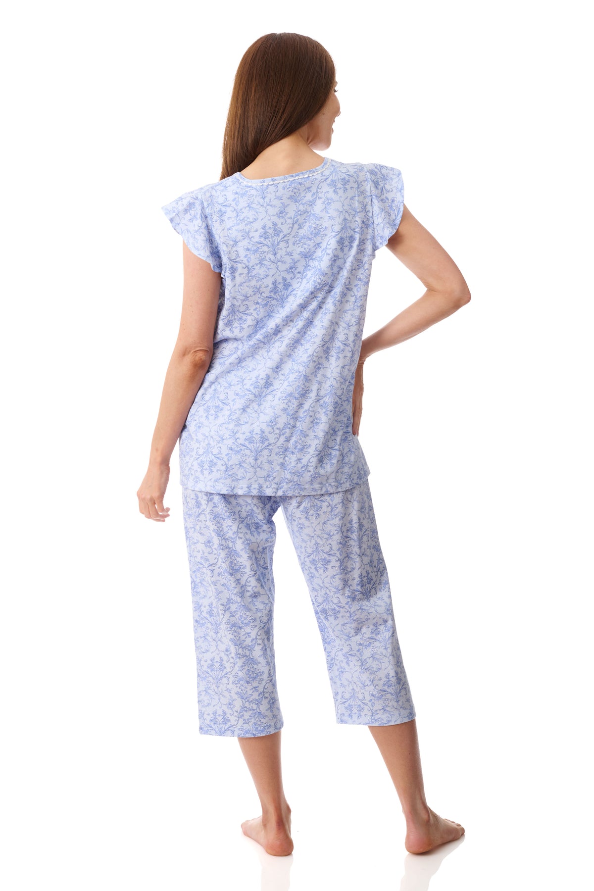GIVONI - Grado Flutter Sleeve Capri Pyjama Set