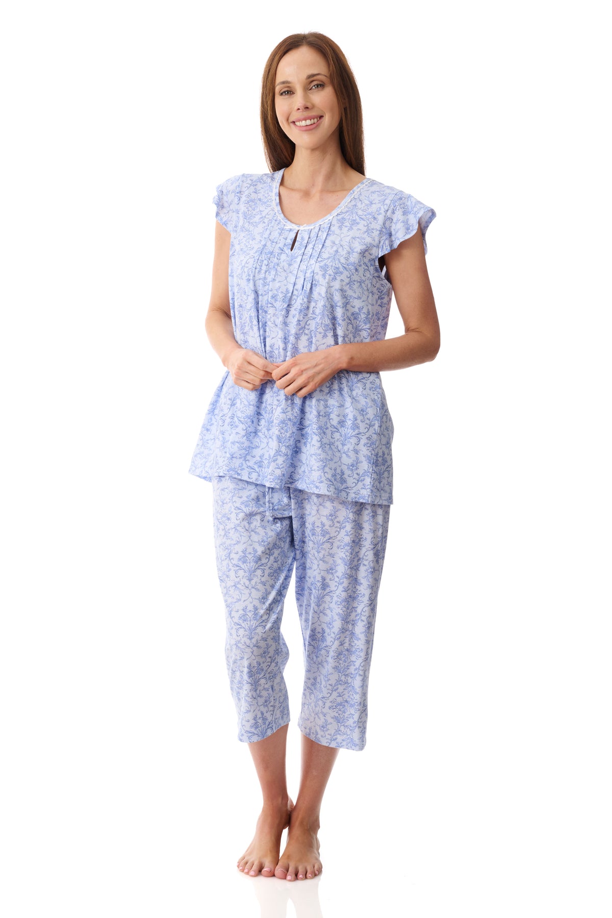 GIVONI - Grado Flutter Sleeve Capri Pyjama Set