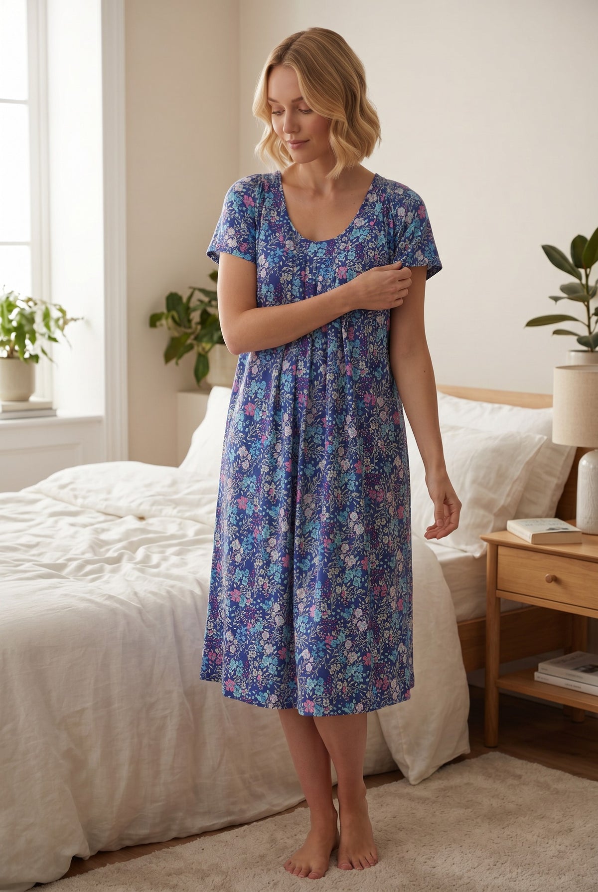GIVONI - Quart Short Sleeve Short Nightie