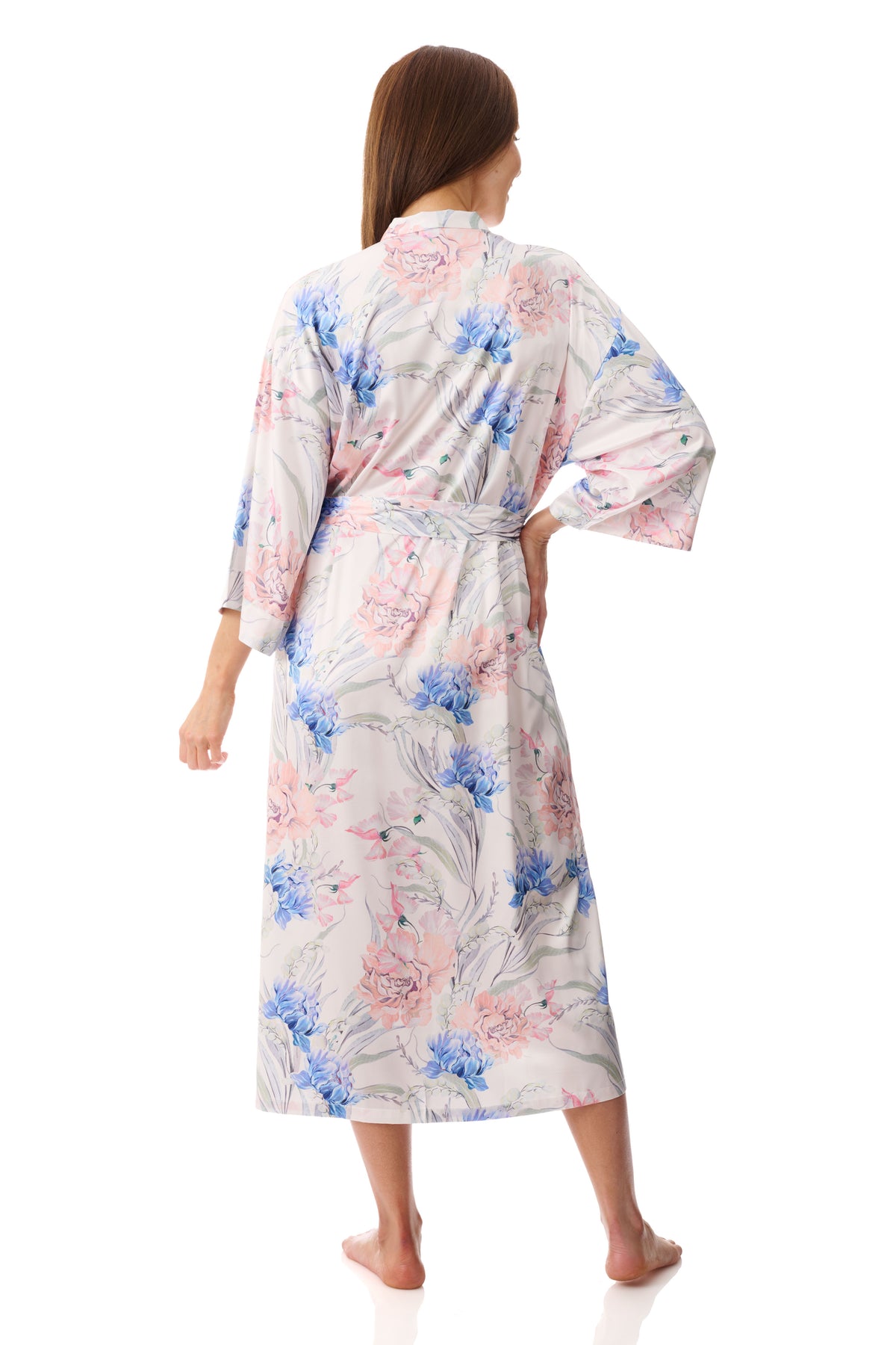 GIVONI - Zanika Stretch Satin Wrap Gown