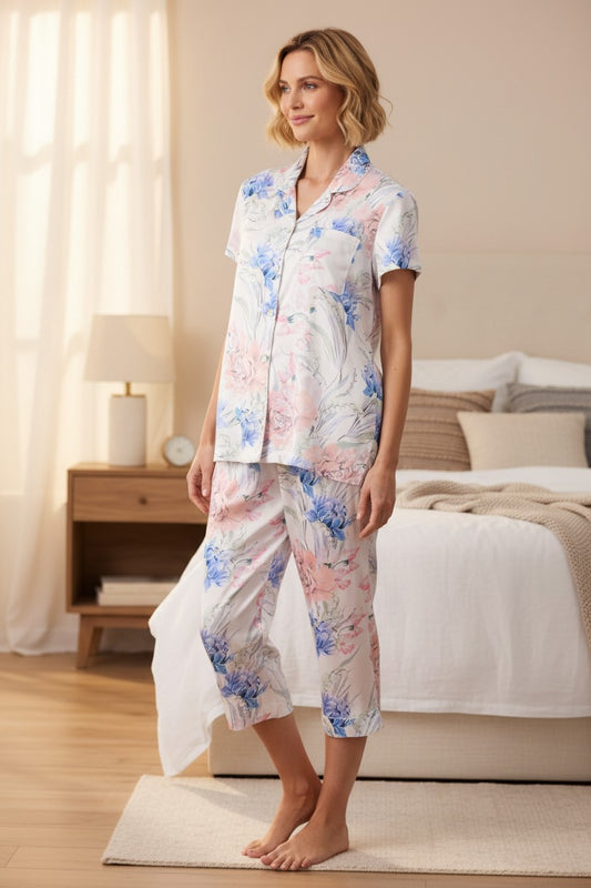 GIVONI - Zanika Shirt Capri Pyjama Set