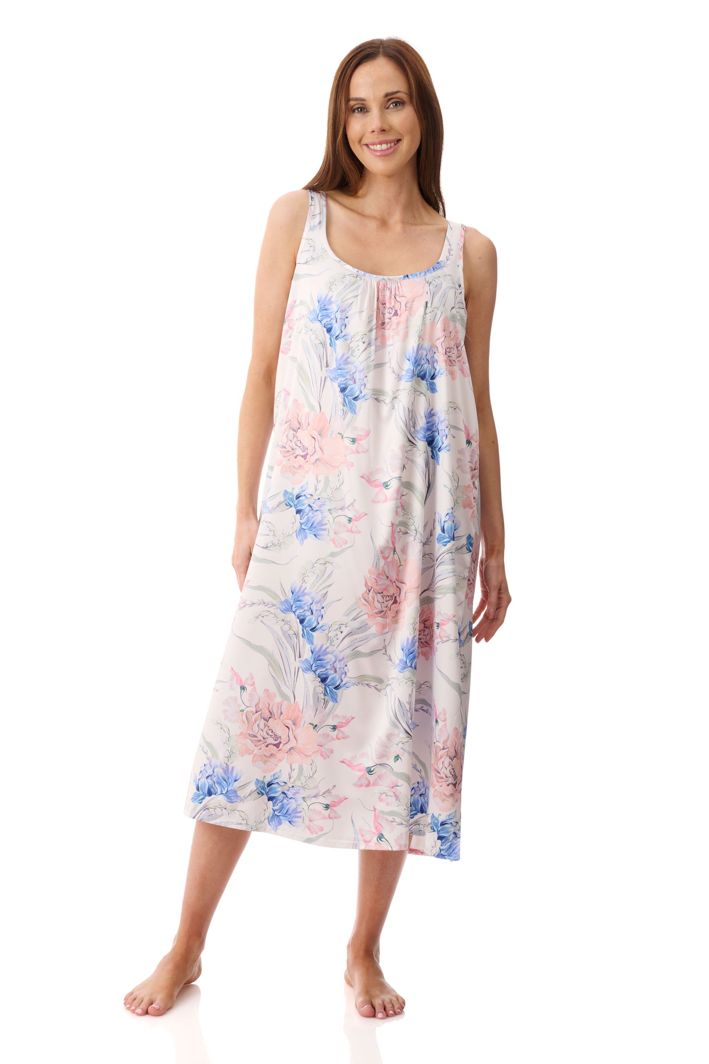 GIVONI - Zanika Sleeveless Mid Length Nightie