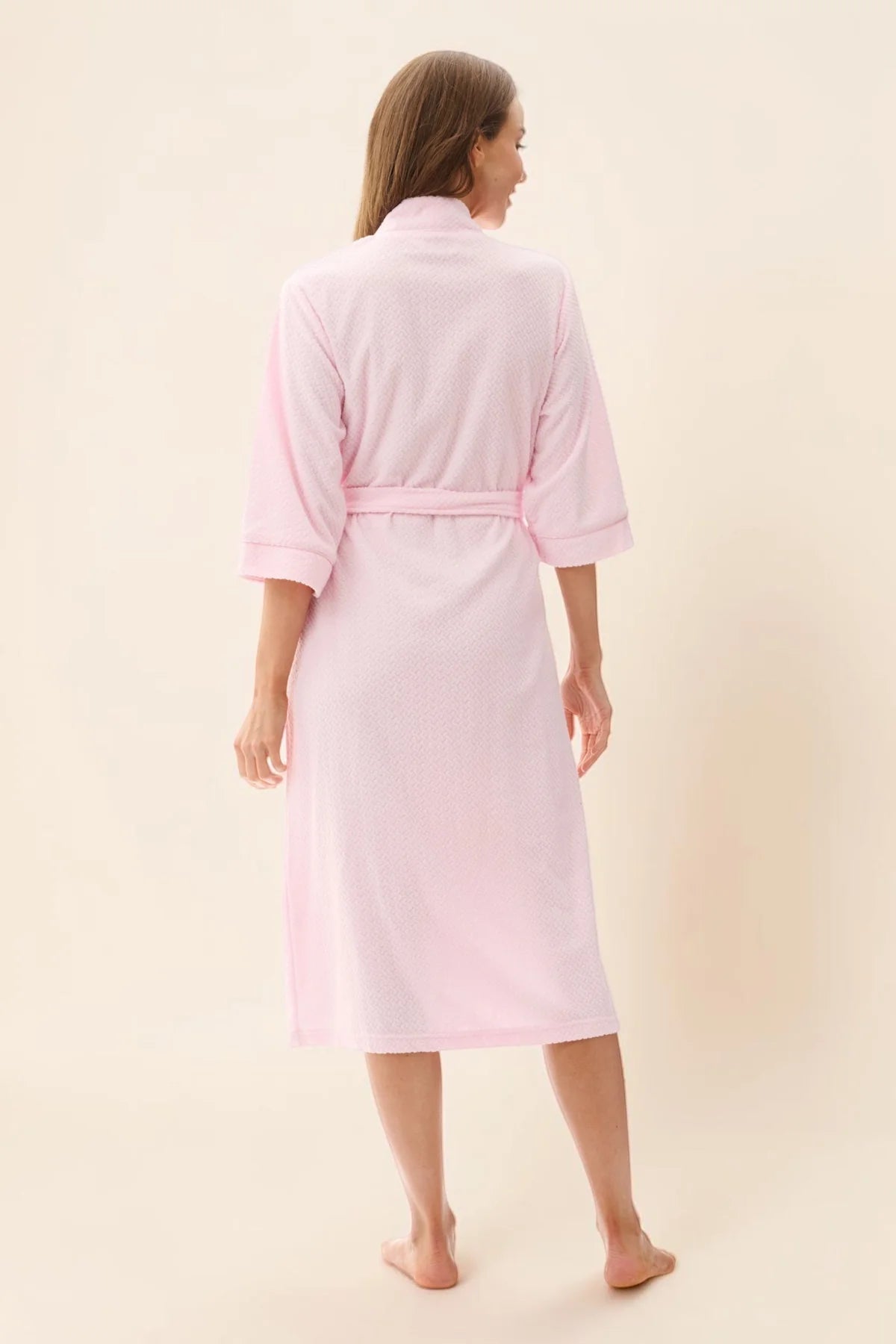 GIVONI - Jacquard Knit Short Wrap Gown