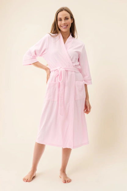 GIVONI - Jacquard Knit Short Wrap Gown