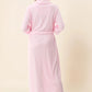 GIVONI - Jacquard Knit Towelling Mid Gown with Collar
