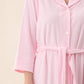 GIVONI - Jacquard Knit Towelling Mid Gown with Collar