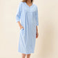 GIVONI - Jacquard Zip Front Short Gown with Yoke