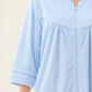 GIVONI - Jacquard Zip Front Short Gown with Yoke