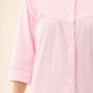 GIVONI - Jacquard Button Up Gown with Yoke