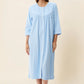 GIVONI - Jacquard Button Up Gown with Yoke