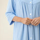 GIVONI - Jacquard Button Up Gown with Yoke