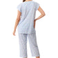 GIVONI - Pisa Cap Sleeve Capri Pyjamas