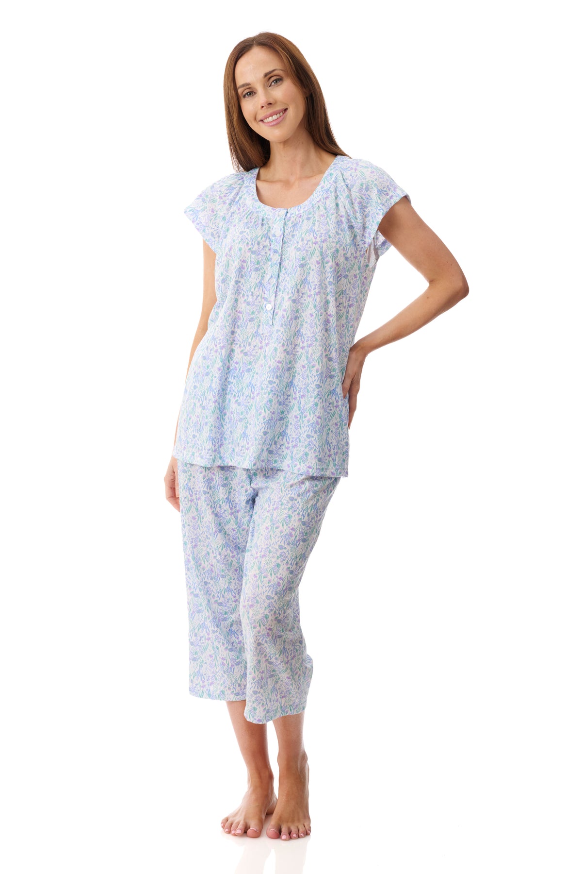GIVONI - Pisa Cap Sleeve Capri Pyjamas