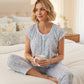 GIVONI - Pisa Cap Sleeve Capri Pyjamas
