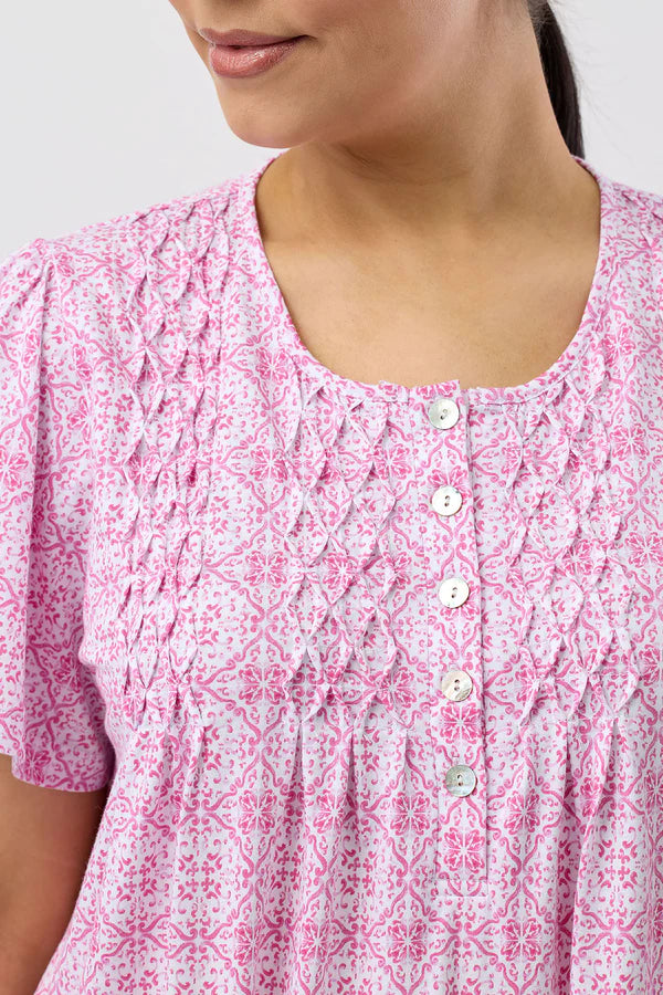 SCHRANK Baroque Cotton Short Sleeve Nightie