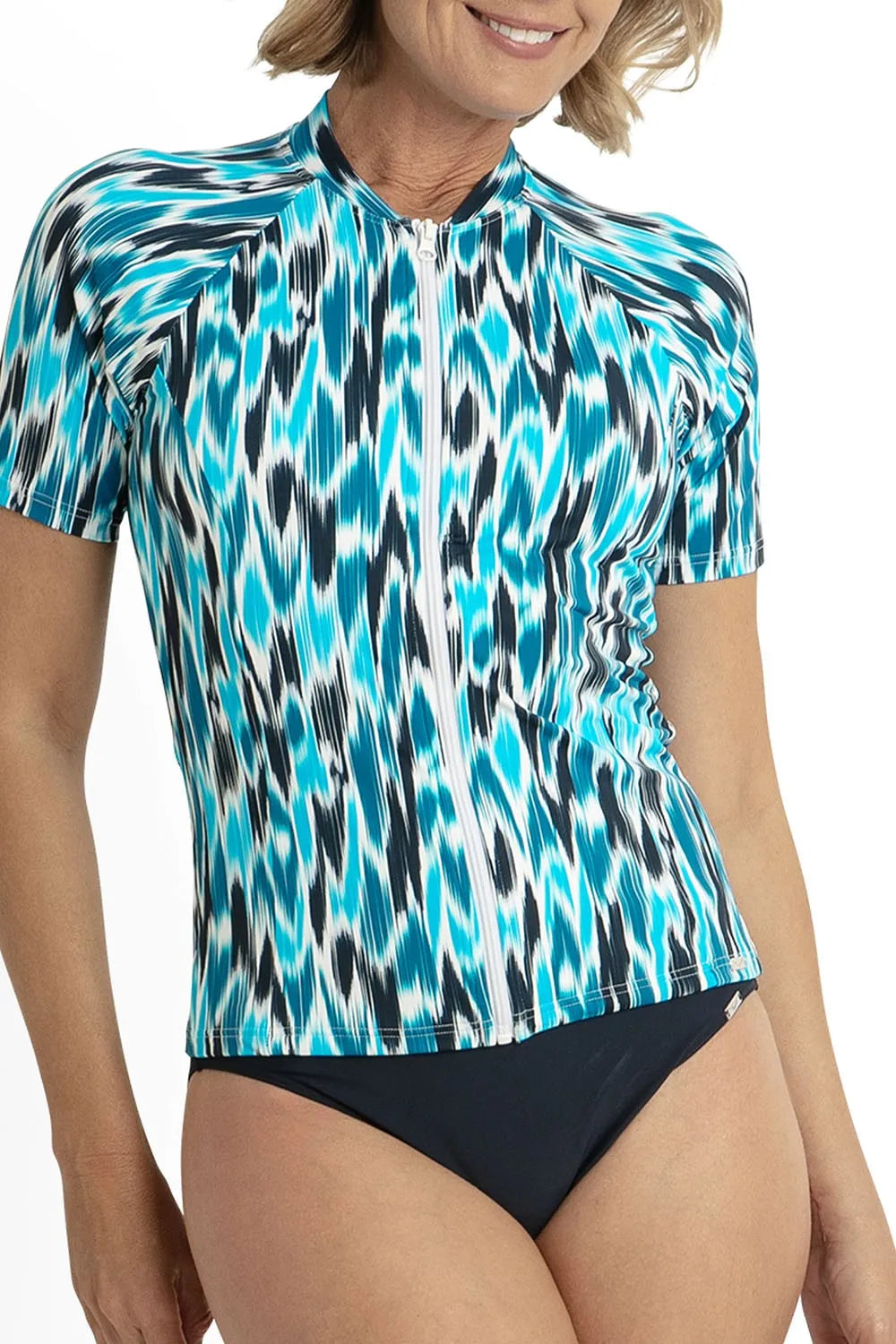 Jantzen: Cloud Nine Short Sleeve Rash Vest UP50+
