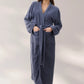 GIVONI - Towelling Mid Length Wrap Gown