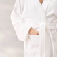 GIVONI - Towelling Mid Length Wrap Gown