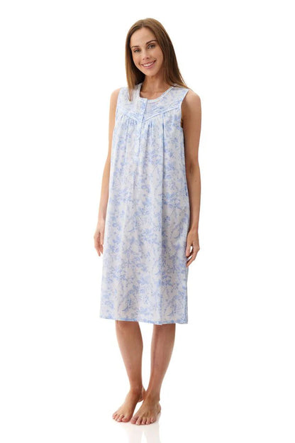 GIVONI Eliza Round Neck Short Sleeveless Nightie