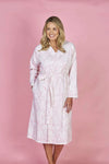 FRENCH COUNTRY:  Pink French Toile Wrap Around Robe