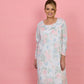 FRENCH COUNTRY:  Lilacs & Roses Square Neck Cotton Nightie