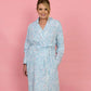 FRENCH COUNTRY:  Vintage Paisley Wrap Around Robe