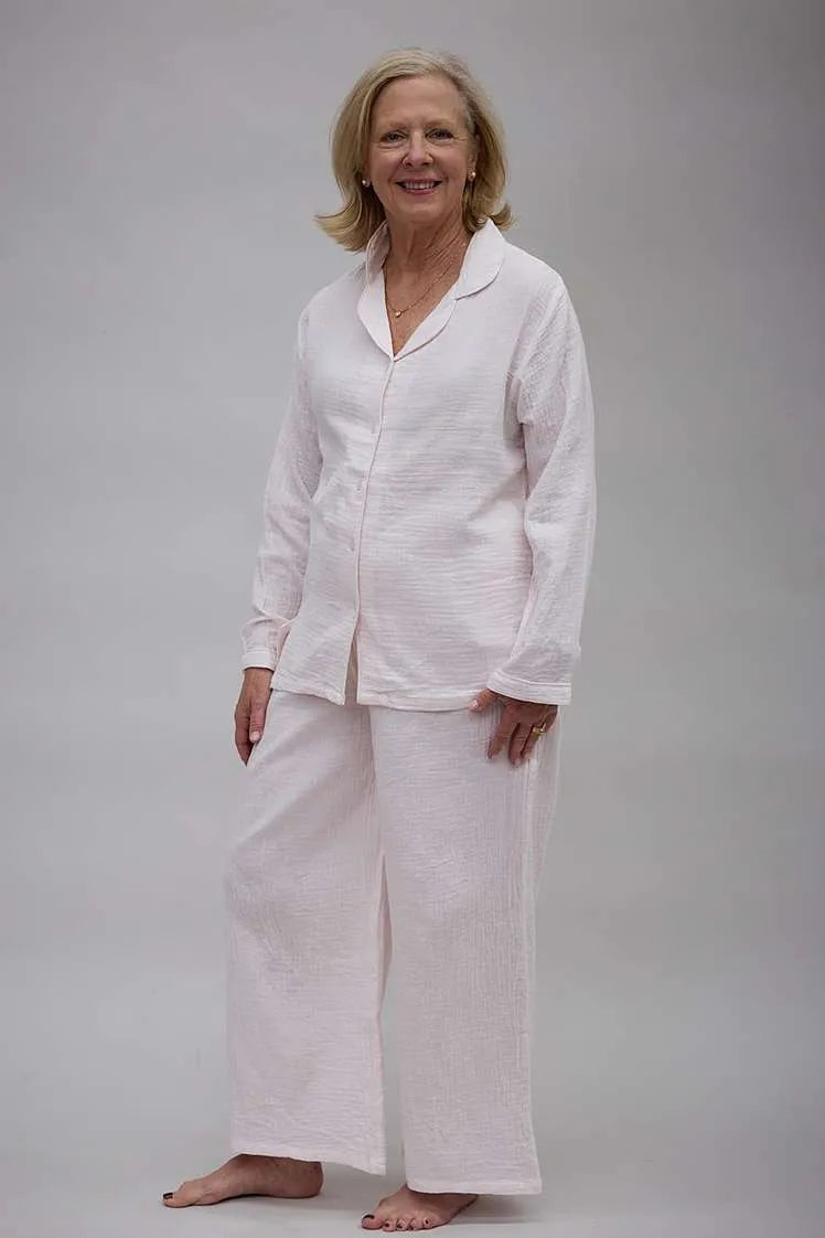 FRENCH COUNTRY - Layered Muslin Long PJ Set
