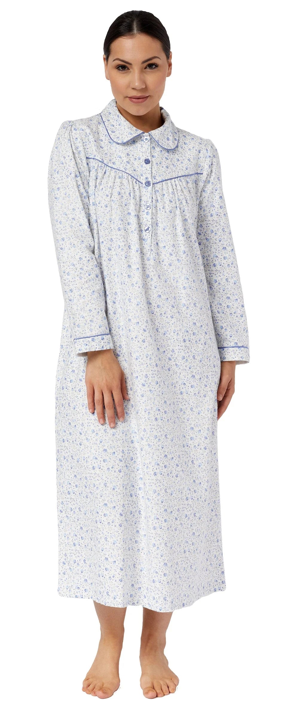Schrank:  'Apple Blossom' Soft Cotton Flannelette Nightie