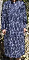 Schrank:  'Bows' Soft Cotton Flannelette Nightie with Collar
