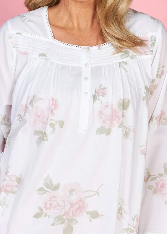 FRENCH COUNTRY:  Wild Roses Square Neck Nightie
