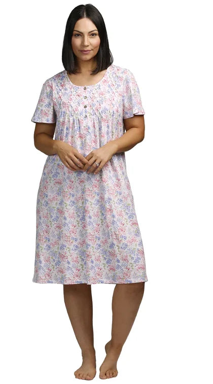 Schrank:  'Hydrangea' Soft Cotton Jersey Nightie