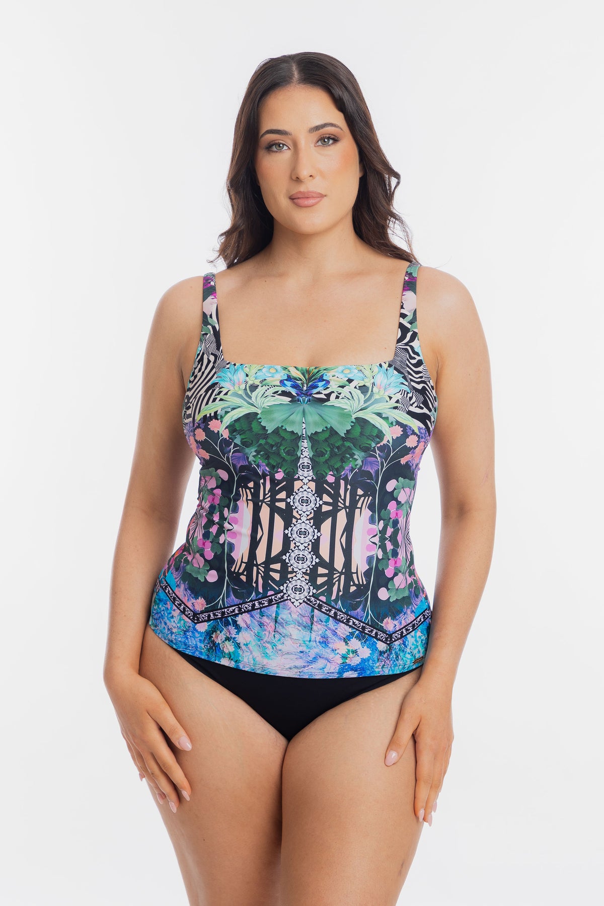 Togs - Gaia Tankini Square Set with Regular Pant Cut