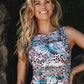 Jantzen: Island Mesh High Neck One Piece Bather