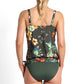 Jantzen Hibiscus Bandeau Blouson Singlet