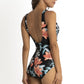 Jantzen: Lily Garden Gathered Twist One Piece