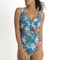 Jantzen: Lily Garden Gathered Twist One Piece
