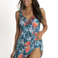 Jantzen: Lily Garden Mesh Ruffle Swim Dress One Piece