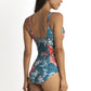 Jantzen: Lily Garden Mesh Front Mastectomy One Piece