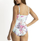 Jantzen: Flora DD/E Mesh Frill One Piece