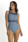 Jantzen: Linx Mesh High Neck Mastectomy One Piece