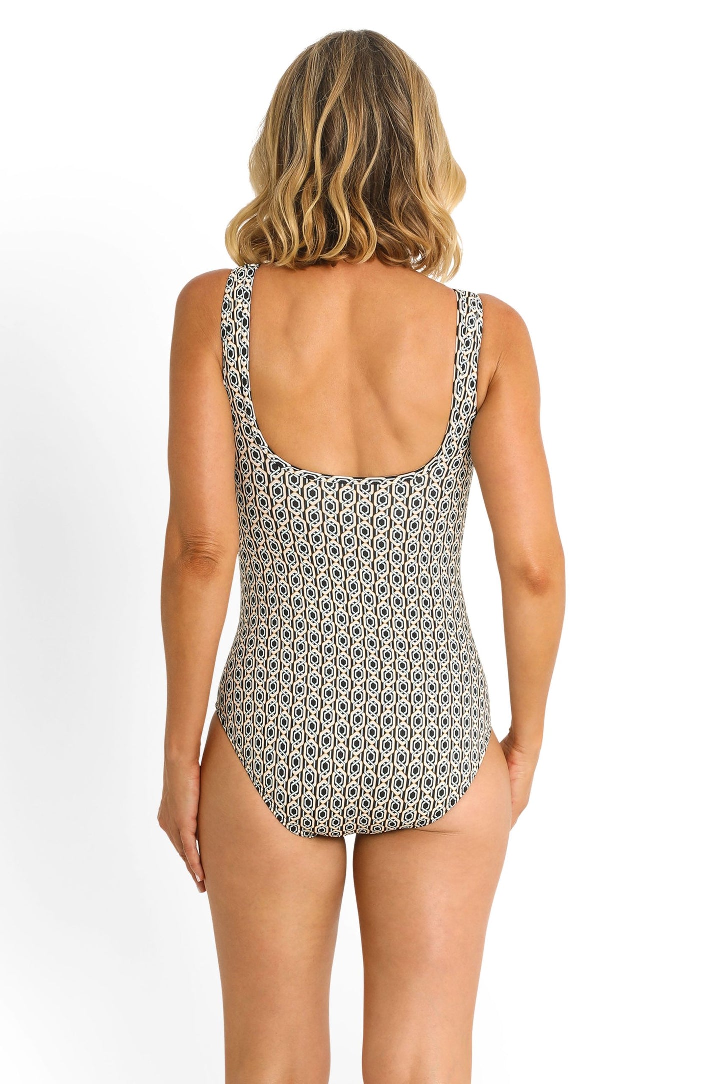 Jantzen:  Chains Mesh High Neck