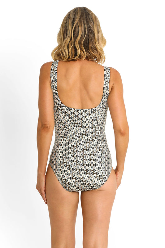 Jantzen:  Chains Mesh High Neck