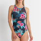 Jantzen : Eden East High Neck Cross Strap Mast 1 Pc