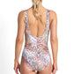 Jantzen : Tigeress Mesh Frill Swimsuit 1PC