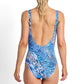 Jantzen Tigeress Stripe Lattice 1PC