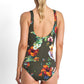 Jantzen Hibiscus High Neck 1PC