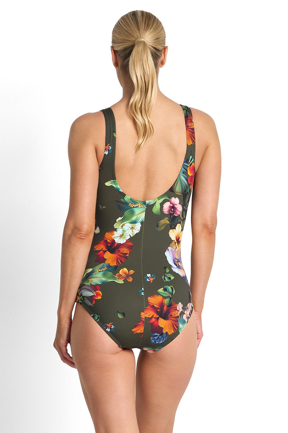 Jantzen Hibiscus High Neck 1PC