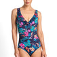 Jantzen : Fresia Mesh Multi Frill One Piece