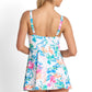 Jantzen :Fresia Mesh Ruffle Swim Dress